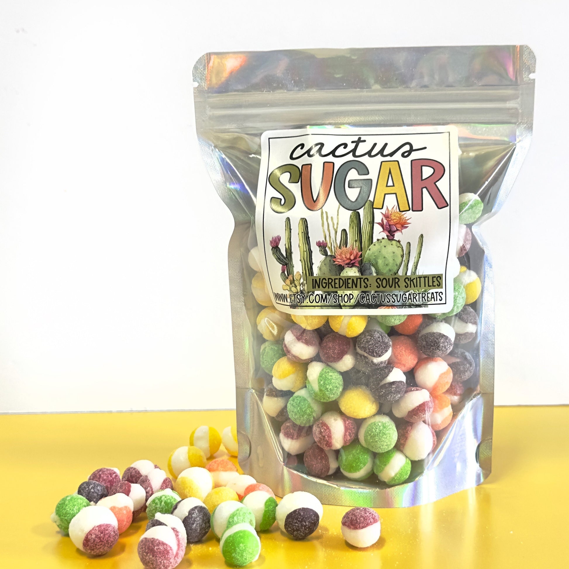  Freeze Dried Candy Sour Skittles 1LB (16oz) Rainbow
